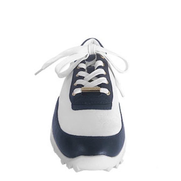Jimmy Choo Monza Olel 028 Navy Mix Sneakers - Picture 4 of 8